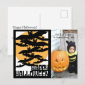 Carte postale photo Halloween (Devant / Derrière)