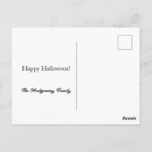 Carte postale photo Halloween (Dos)