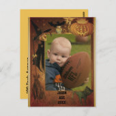 Carte postale photo Halloween (Devant / Derrière)