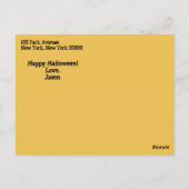 Carte postale photo Halloween (Dos)