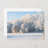 Carte postale photo Happy Winter Snow (Devant / Derrière)