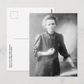 Carte Postale Photo historique de Marie Curie  (Devant / Derrière)