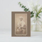 Carte Postale Photo historique de Sojourner Truth abolitionniste (Debout devant)