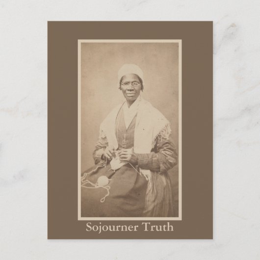 Carte Postale Photo historique de Sojourner Truth abolitionniste (Devant)