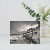 Carte Postale Photo hivernale norvégienne (Debout devant)