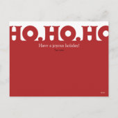 Carte postale photo Ho Ho Ho Holiday (Dos)