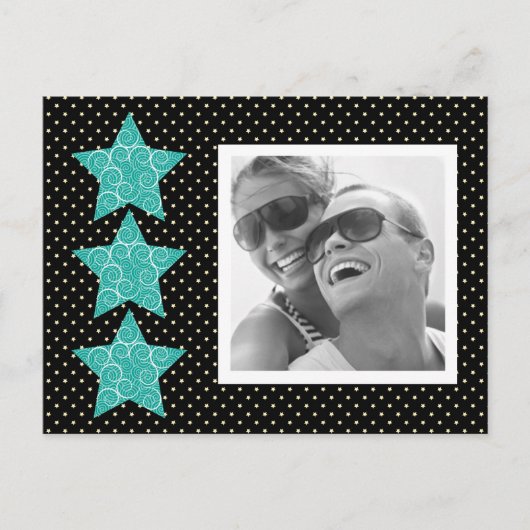 Carte postale photo Holiday Stars {black} (Devant)