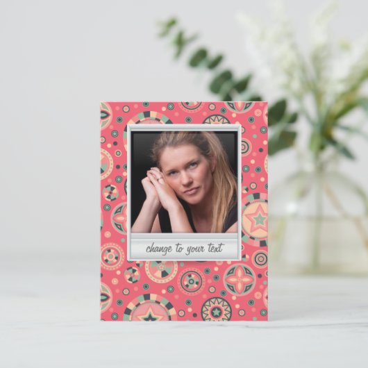 Carte Postale Photo instantanée - photoframe avec motif (Debout devant)