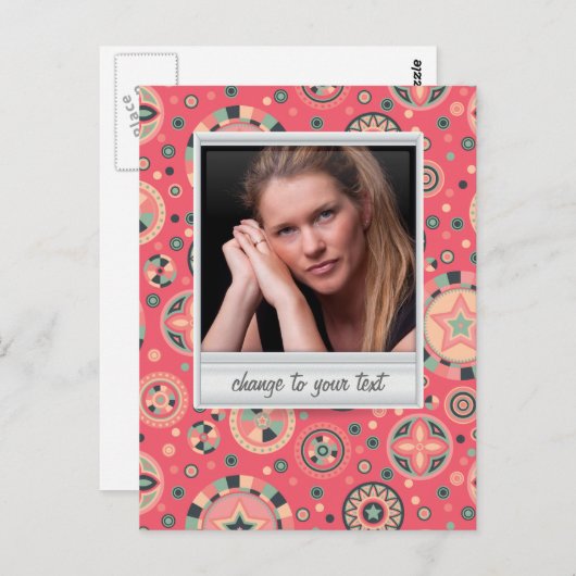 Carte Postale Photo instantanée - photoframe avec motif (Devant / Derrière)