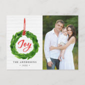 Carte Postale Photo Joyeuse Joyeuse Peinte à la main (Devant)