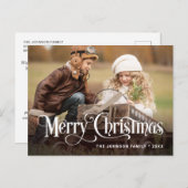 Carte Postale PHOTO Joyeux Noël (Devant / Derrière)