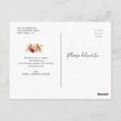 Carte postale photo Joyeux Thanksgiving écriture b (Dos)