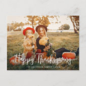 Carte postale photo Joyeux Thanksgiving écriture b (Devant)