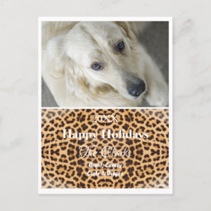 Carte postale Photo Leopard de Noël - HAMbWG