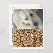 Carte postale Photo Leopard de Noël - HAMbWG (Devant / Derrière)