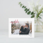 Carte Postale Photo lettrage moderne de Joyeux Noël (Debout devant)