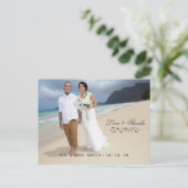 Carte Postale Photo Love and Thanks (Debout devant)