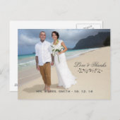 Carte Postale Photo Love and Thanks (Devant / Derrière)