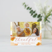 Carte Postale Photo lumineux d'automne reconnaissant (Debout devant)