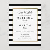 Carte Postale Photo Mariage classique moderne Enregistrer la dat (Devant)