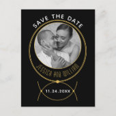 Carte Postale Photo mariage d'inspiration bijouterie or (Devant)