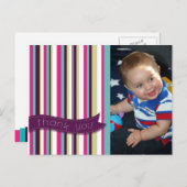 Carte Postale Photo Merci bébé (Devant / Derrière)