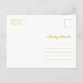 Carte Postale Photo mignonne Joyeuses fêtes Flambeau de neige No (Dos)