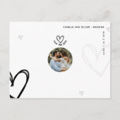 Carte Postale PHOTO MINIMALE Enregistrer la date - sur une quali (Devant)