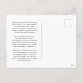 Carte postale photo minimaliste Black Elegant (Dos)