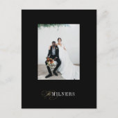 Carte postale photo minimaliste Black Elegant (Devant)