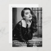 Carte Postale Photo modèle Acteur noir et blanc (Devant / Derrière)