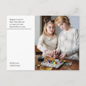 Carte Postale Photo Modern Happy Easter With (Devant)