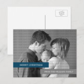 Carte postale photo moderne (bleu/gris) (Devant / Derrière)