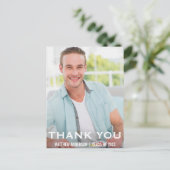 Carte postale photo moderne de remerciement pour l (Debout devant)