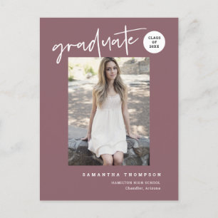 Carte Postale Photo moderne Dusty Purple College High School