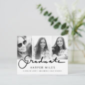 Carte Postale Photo moderne élégante de graduation de dégradé de (Debout devant)