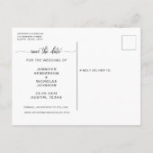 Carte Postale Photo Moderne Enregistrer La Date Annonce (Dos)