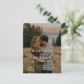 Carte Postale Photo moderne Enregistrer la date Annonce (Debout devant)