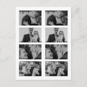 Carte Postale Photo moderne Enregistrer la date Invitation Signe