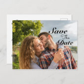 Carte Postale Photo moderne enregistrer l'annonce de date (Devant / Derrière)