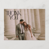 Carte Postale Photo Moderne Merci Mariage (Devant)