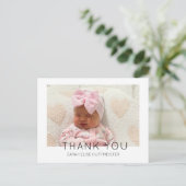 Carte postale photo moderne Nouveau Merci bébé (Debout devant)