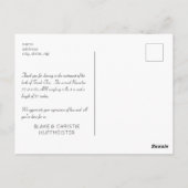 Carte postale photo moderne Nouveau Merci bébé (Dos)