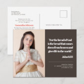 Carte Postale Photo moderne Première Sainte Communion Citation I (Devant / Derrière)