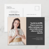 Carte Postale Photo moderne Première Sainte Communion Citation I (Devant / Derrière)