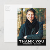 Carte postale photo moderne remerciements pour l'o (Devant / Derrière)