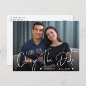 Carte Postale Photo Modifier Le Faire-part Mariage Date (Devant / Derrière)