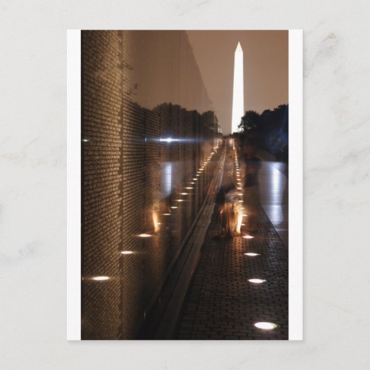 Carte Postale Photo murale des vétérans du Vietnam (Devant)