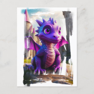 Carte Postale *~* PHOTO Mythique AP48 Cartoon Dragon Enfants
