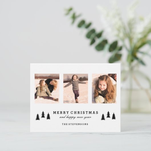 CARTE POSTALE PHOTO NOËL ARBRE DE NOËL JOYEUX NOËL (Debout devant)